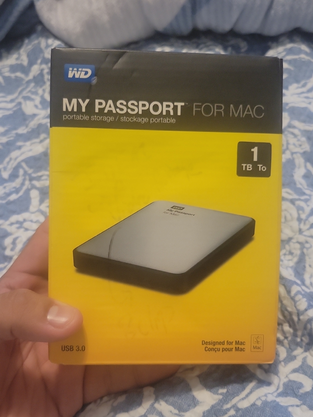 WD My Passport for Mac 1TB External Drive - Like New - Can Be For Mac Or Windows